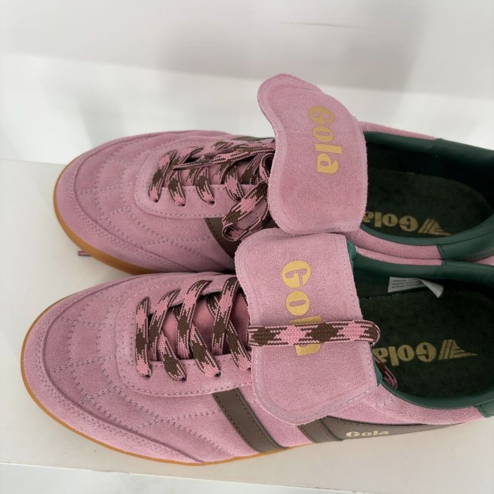 Gola Pink & Brown Sneakers with Gum Sole - Picture 2 of 6